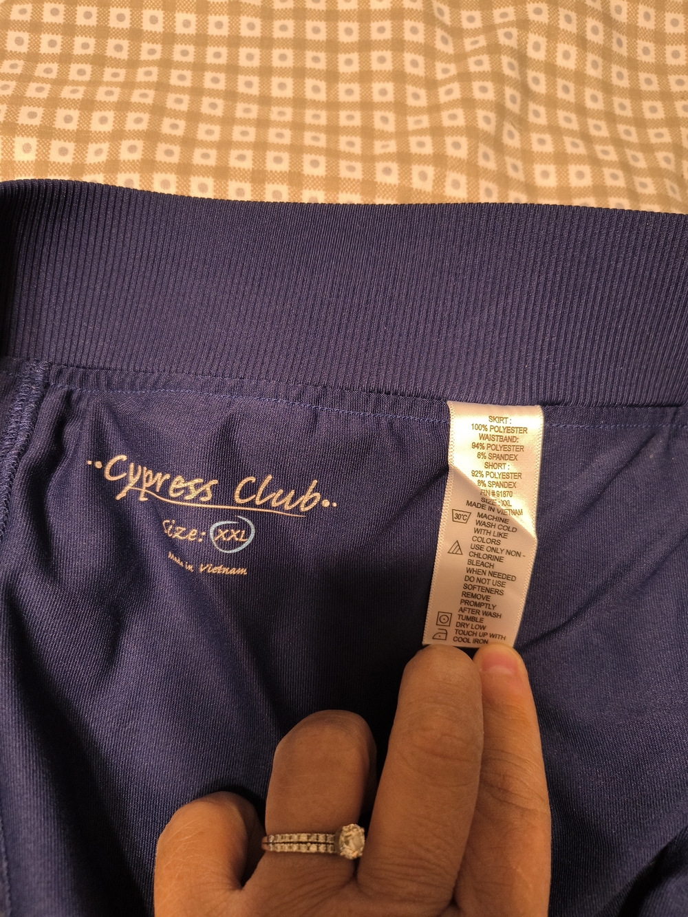Cypress Club Women's Navy Skort - XXL